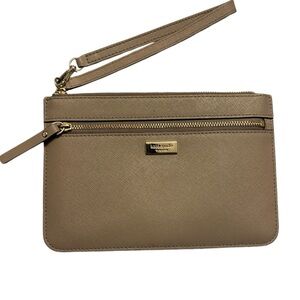 Kate Spade Beige Wristlet Clutch